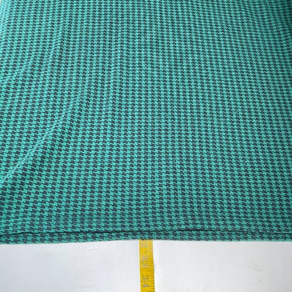 Bryn Walker Pike Poncho‎ Womens Small Green Houndstooth Cowl Neck Bamboo Fleece - Picture 14 of 14